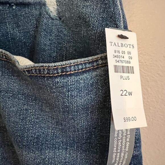TALBOTS WOMENS “RELAXED” JEAN SIZE 22W NWT - Picture 2 of 6